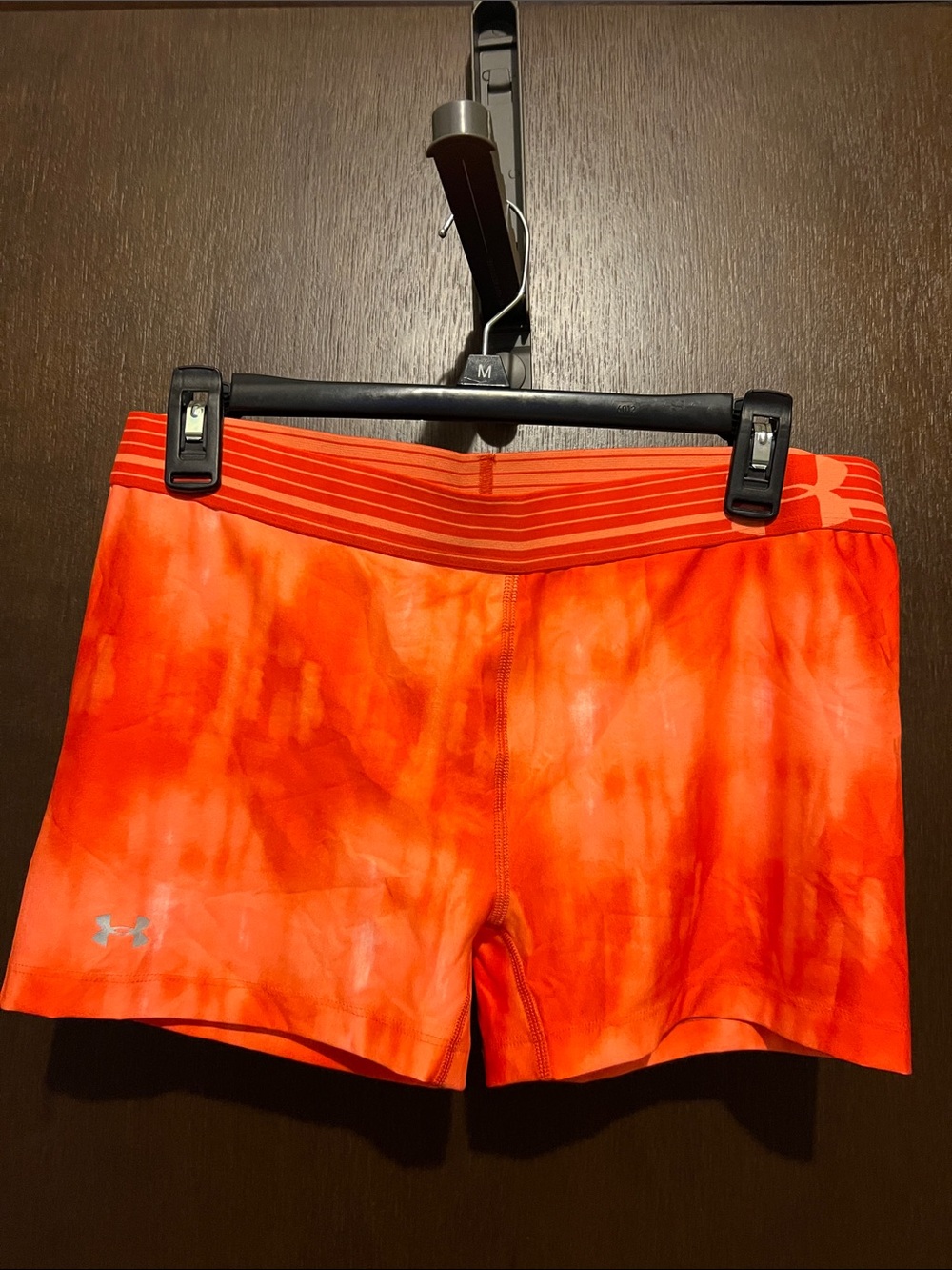 Under Armour Women’s Bright Orange Tie-Dye Athletic Shorts